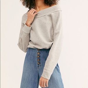 Free People Intimately You Bet Sweatshirt Bodyuit